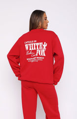Capsule 9 Rodeo Crew Oversized Sweater Red