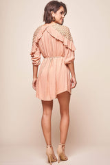 Arizona Waist-Tie Kaftan Dress Rose