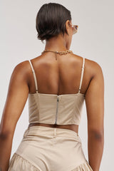 LUCKY FOR YOU CORSET IN BEIGE