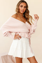 Amara Long Sleeve Knit Top Blush