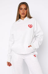 11th Street City Girl At Heart Oversized Hoodie Cherry Glaze