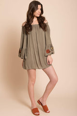 Aubree Loose Dress Olive