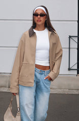 Baker Boy Jacket Tan