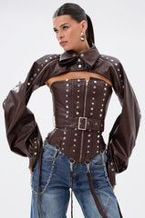 PERK UP EMBELLISHED BOLERO