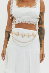 Aura Sun Multi-Layered Waist Chain Gold