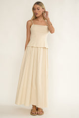 Antonita Cami Strap Maxi Dress Stone
