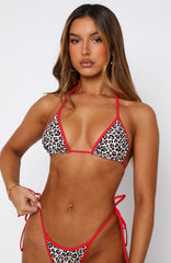 Phoenix Micro Bottoms Wild Feline/Red
