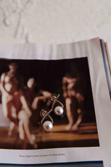 Aliyah Diamante X Pearl Earrings Gold