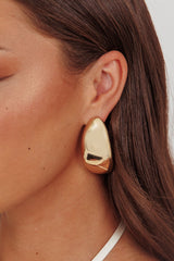 Clarita Pebble Earrings Gold