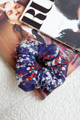 Chouchou Scrunchie Floral Navy