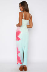 Telling Me Lies Sequin Maxi Dress Sunset Blossom