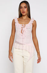 So Iconic Lace Top Baby Pink