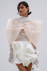 I'M A STAR LACE BOW TOP