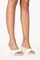 BiLLiNi Gracen Triangle Block Heel White