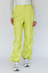 Break Dance Wide Leg Drawstring Pants Lime