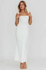 Annabel Bodycon Maxi Dress White