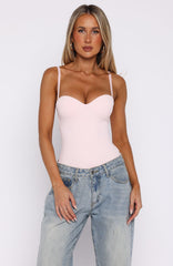Stuck To You Bodysuit Baby Pink