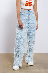 CALL ME CRAZY DISTRESSED DENIM PANT
