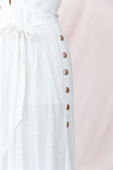 Aruba Wide Leg Halterneck Jumpsuit White