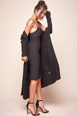 Brookhaven Cafe Long Sleeved Cardigan Black