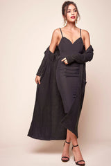 Brookhaven Cafe Long Sleeved Cardigan Black