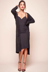 Brookhaven Cafe Long Sleeved Cardigan Black