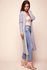 Brookhaven Cafe Long Sleeved Cardigan Grey