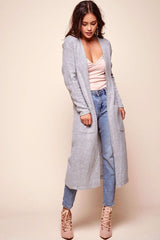 Brookhaven Cafe Long Sleeved Cardigan Grey