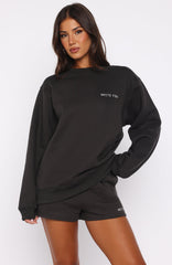 Forever Is Ours Oversized Sweater Charcoal