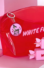Reindeer Keychain Pink/Red