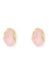 Teddy Earrings Gold/Pink