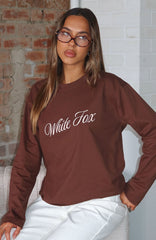 What The Heart Wants Long Sleeve Tee Chocolate