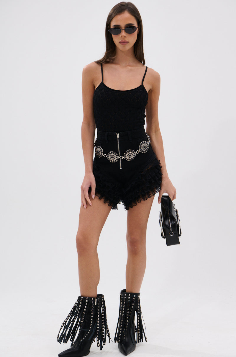 SEE THROUGH THE LINE CROCHET BODYSUIT