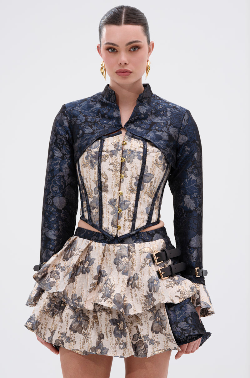 WON'T STOP MOVING BROCADE CORSET