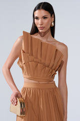 STAR OF THE NIGHT PLEATED BLOUSE