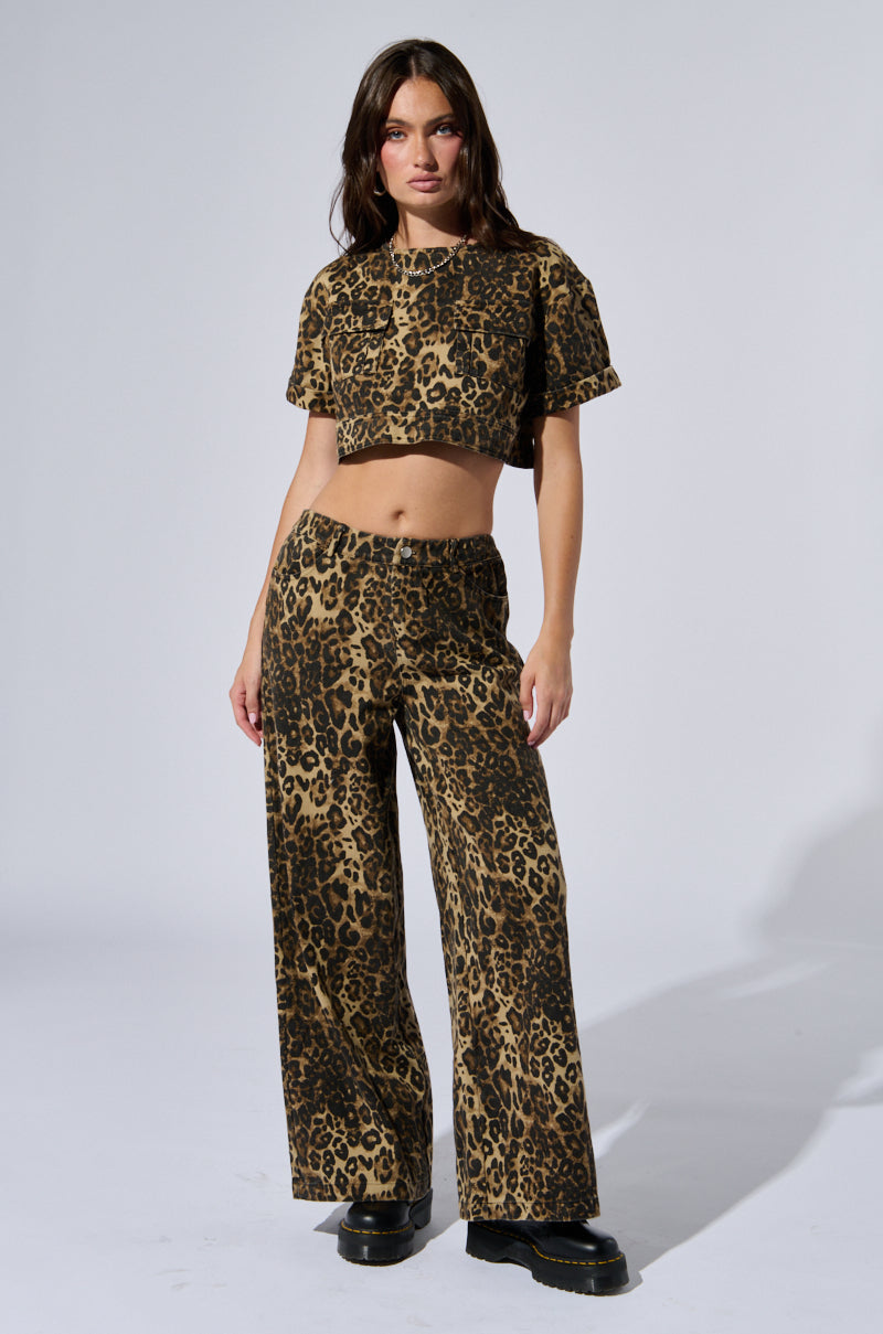 CHEETAH SISTERS TOP