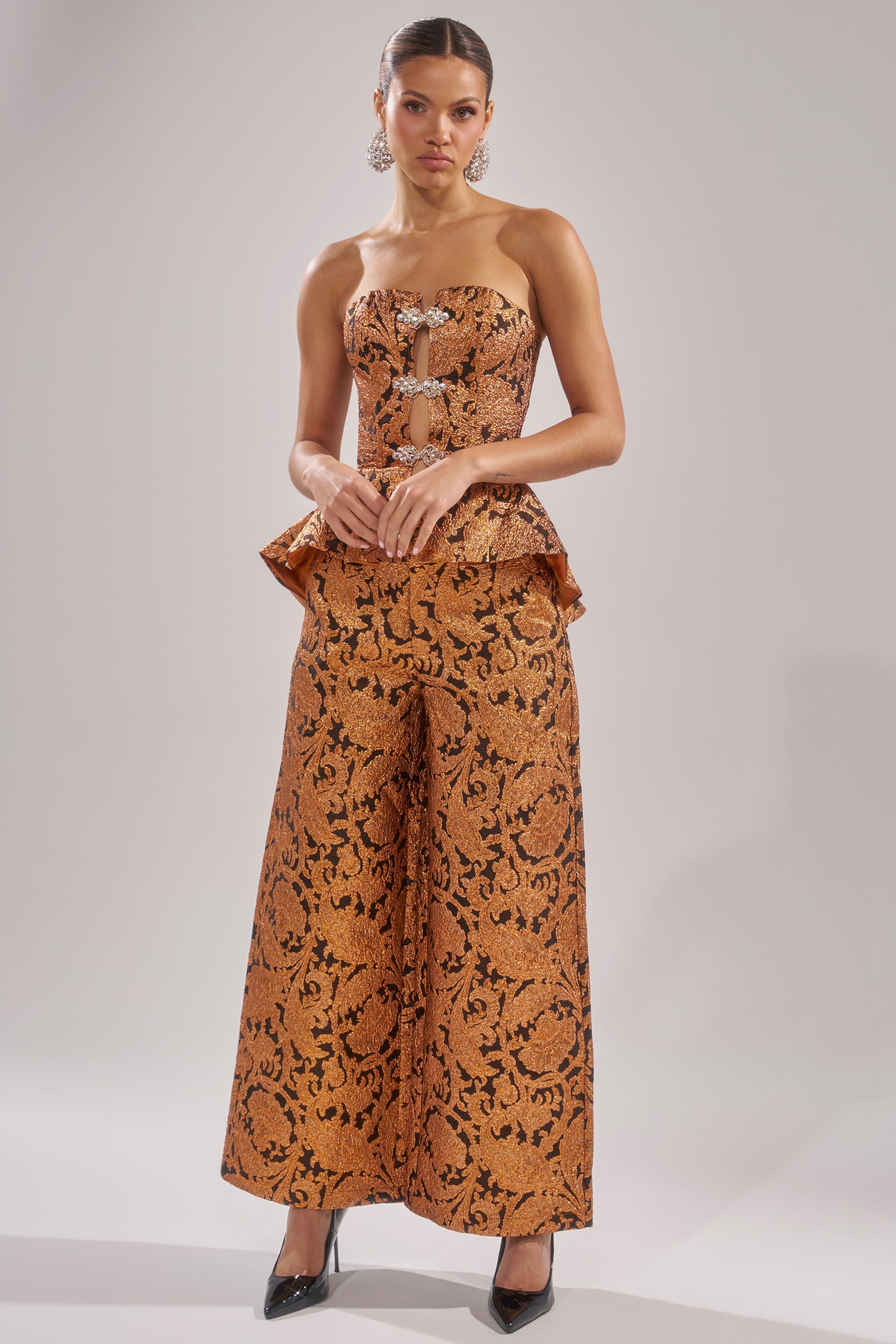 AWAY FROM ME BROCADE TROUSER