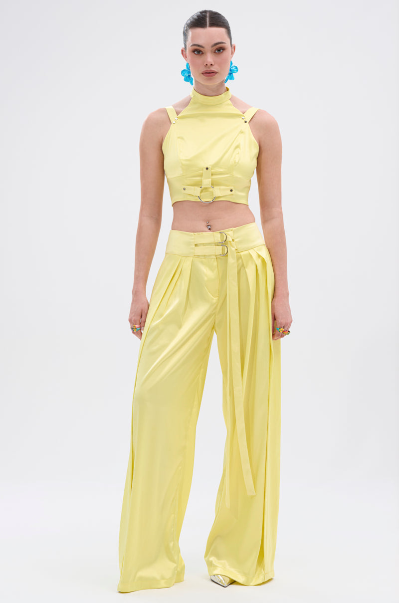 ELECTRIC SATIN BLOUSE