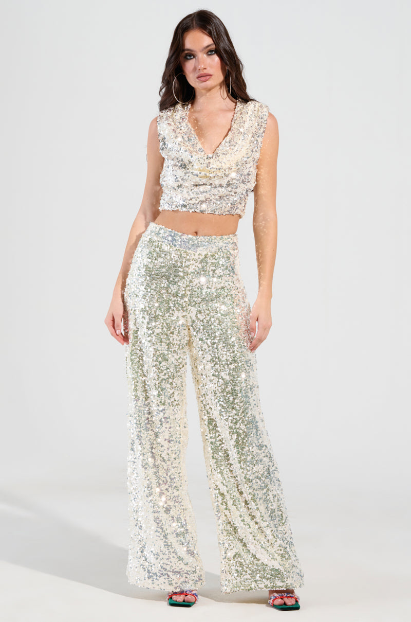 STAR OF THE SHOW SEQUIN TROUSER