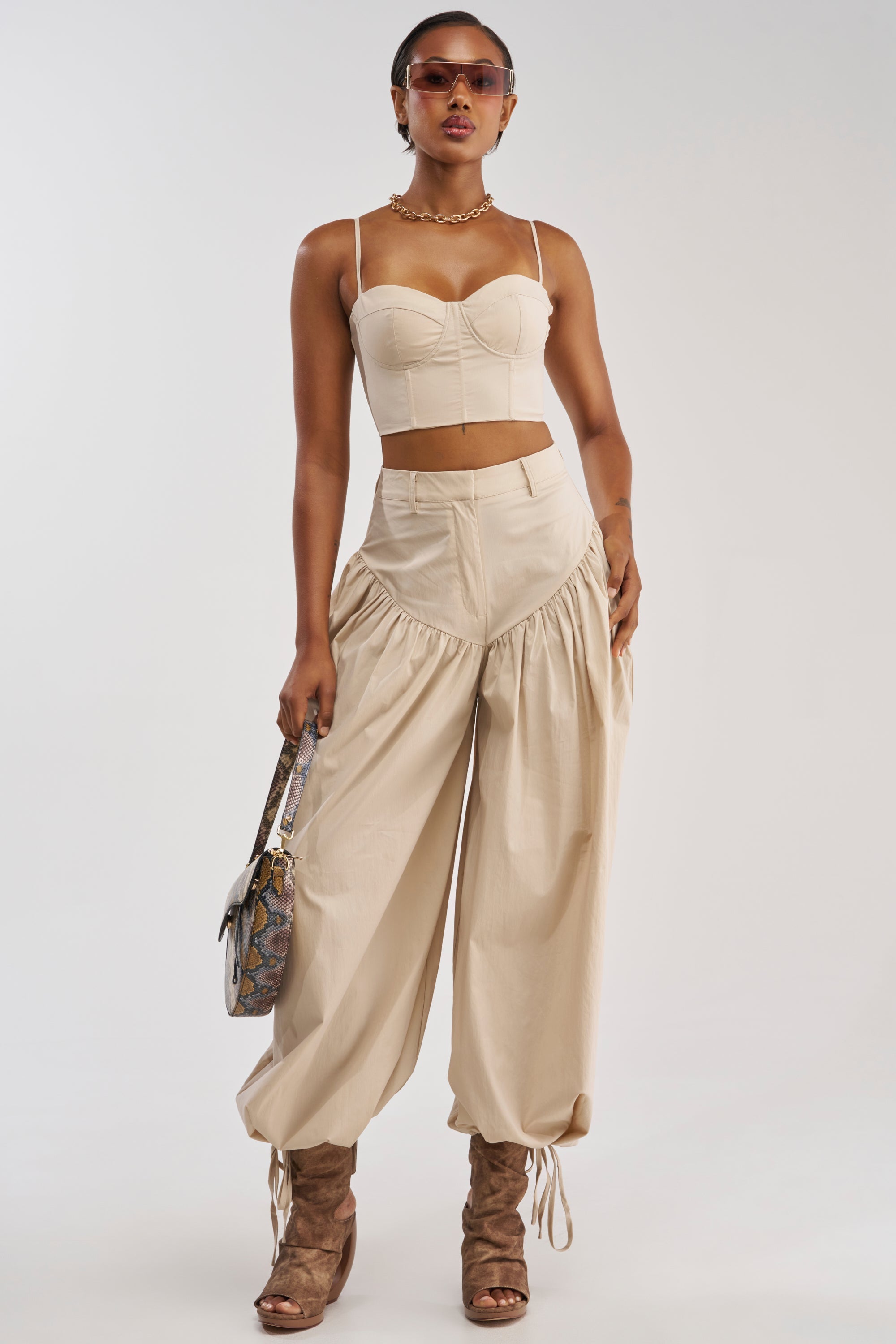 LUCKY FOR YOU CORSET IN BEIGE