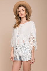 Cheyene Crochet Top White