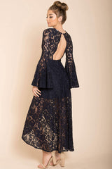 Aviva Gypsy Glam Maxi Dress Navy
