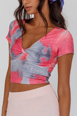 Chase Your Bliss Twist Crop Top Candy