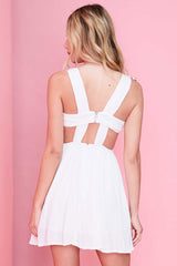 Amandine Flowing Day Dress White