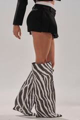 BLACK TIE FORMAL PLEATED MINI SKIRT