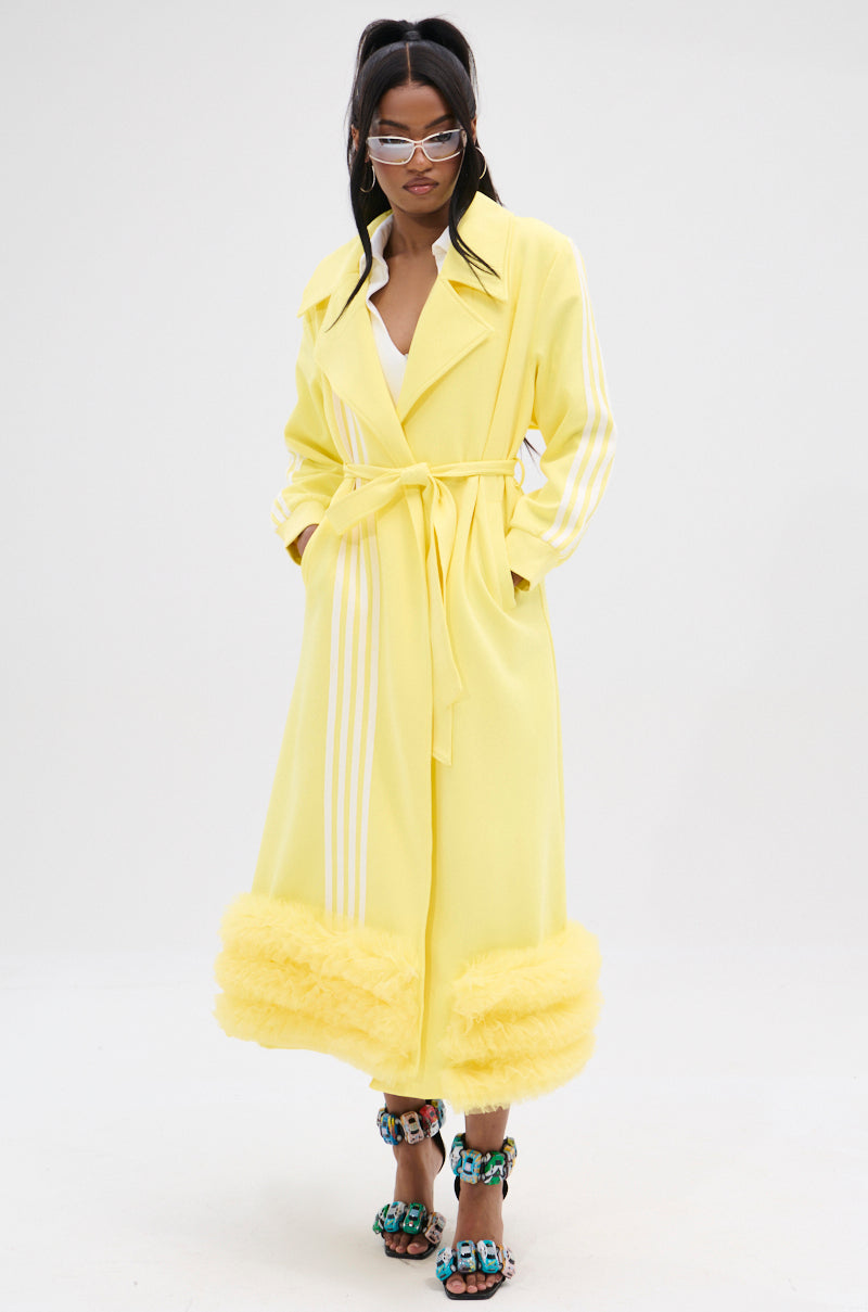 MIMOSA TULLE TRIM TRENCH
