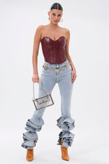 NOT ENOUGH RUFFLE DENIM