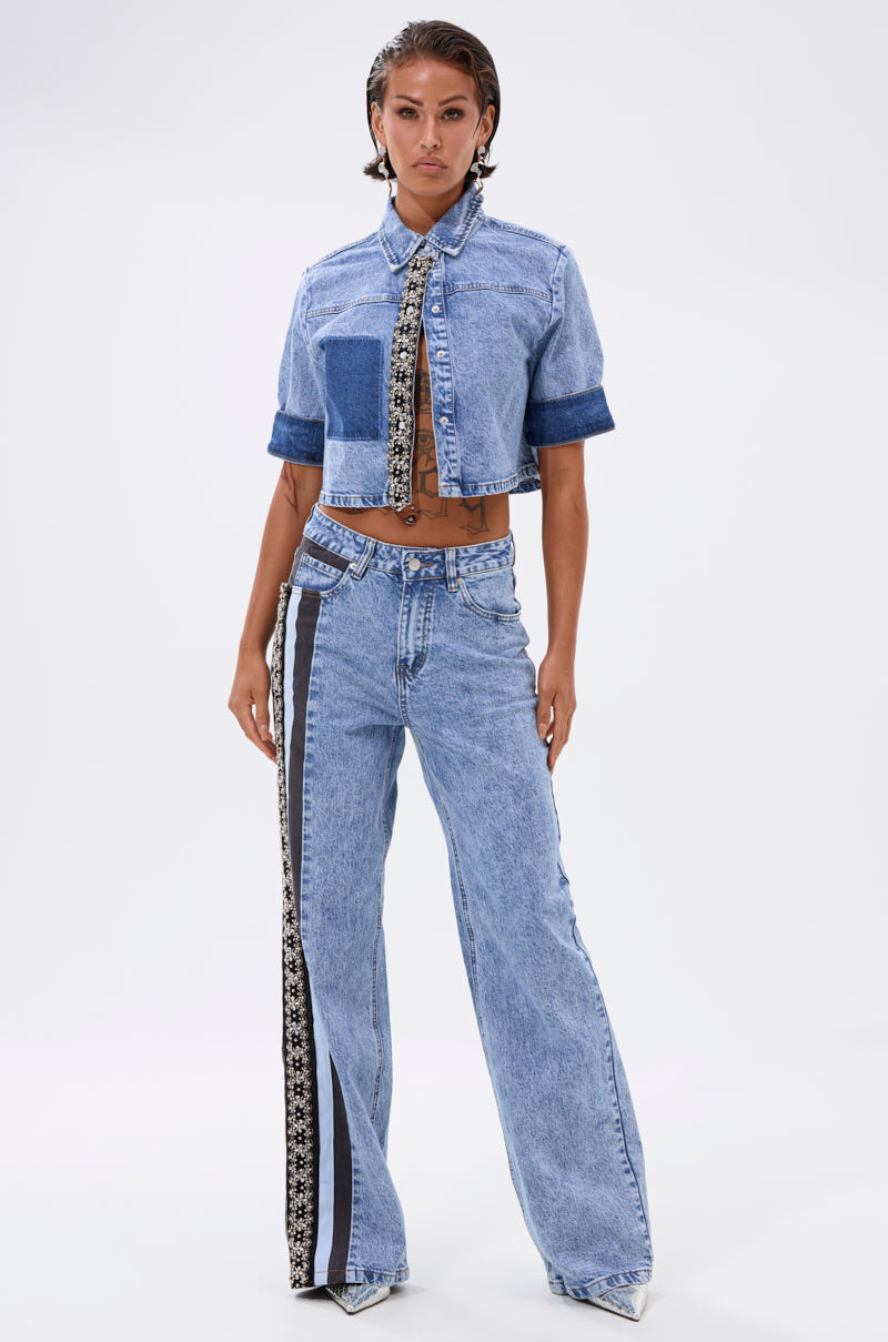 ELEVATED DENIM BUTTON DOWN
