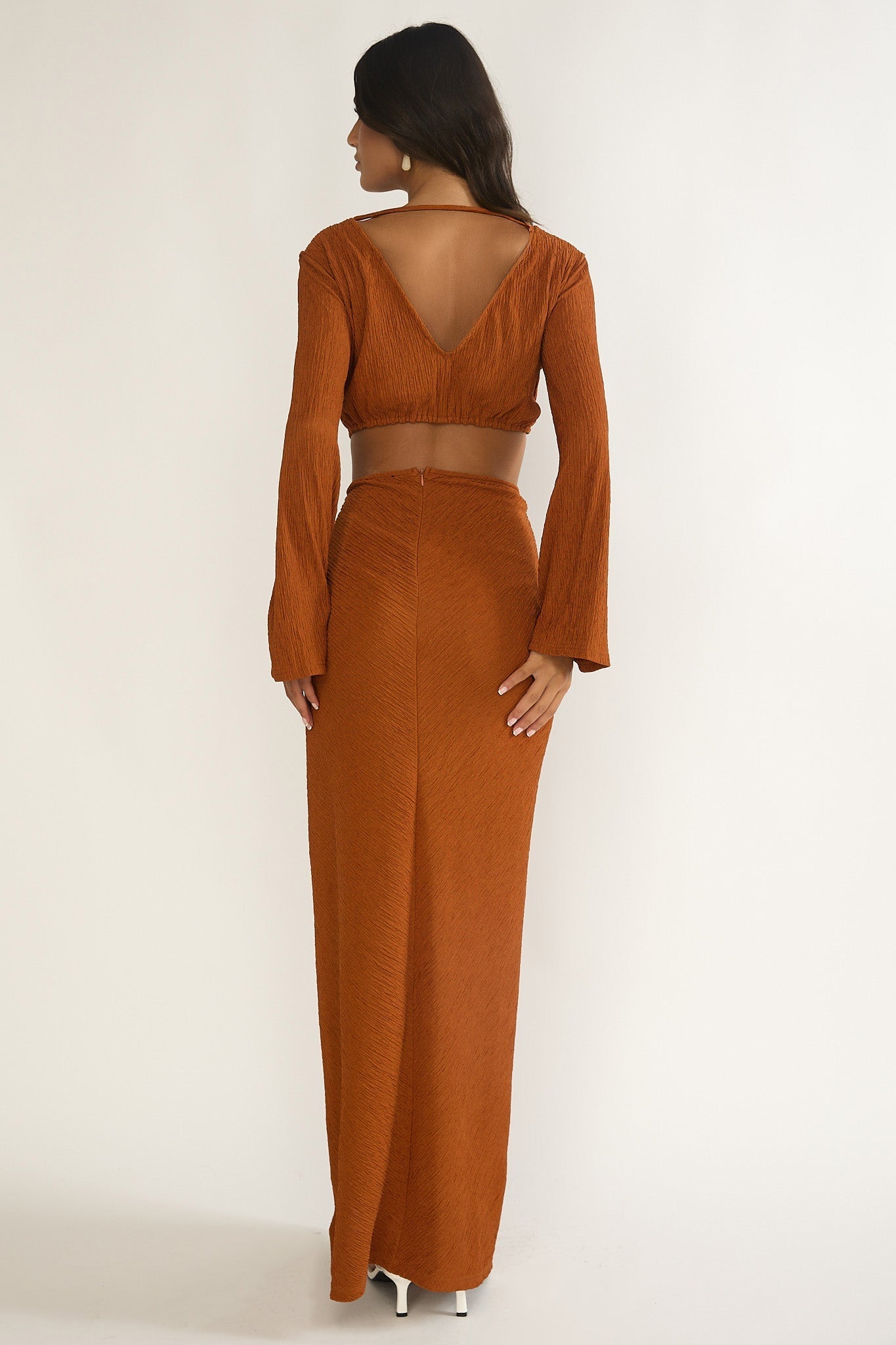 Desert Muse Cut-Out Twist Maxi Dress Ginger