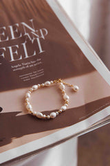 Chantel Baroque Pearl Bracelet Gold
